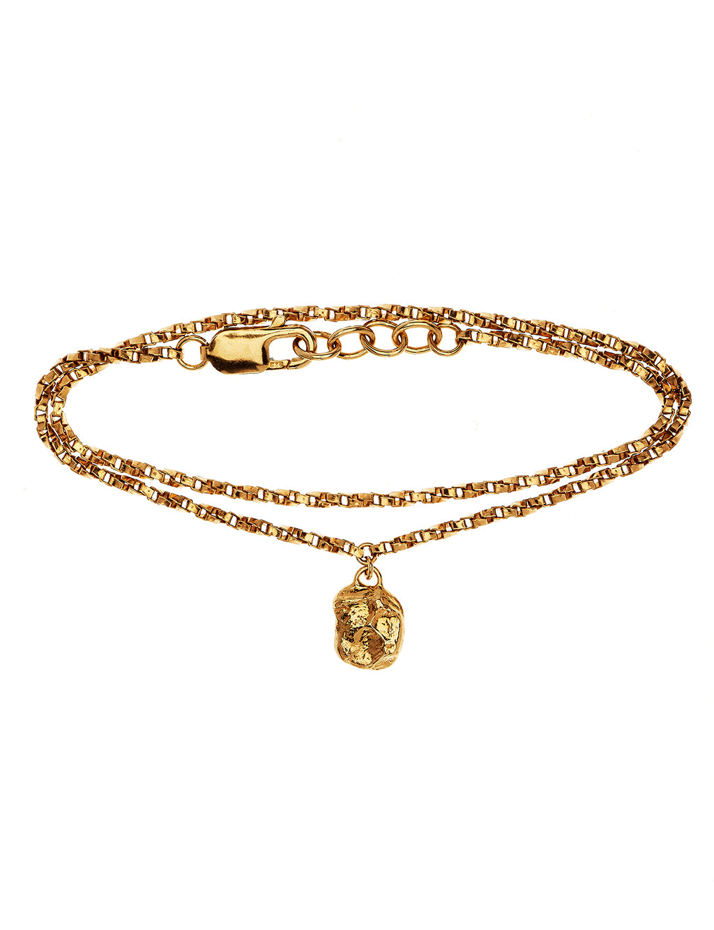 Gold vermeil chain with polished casting