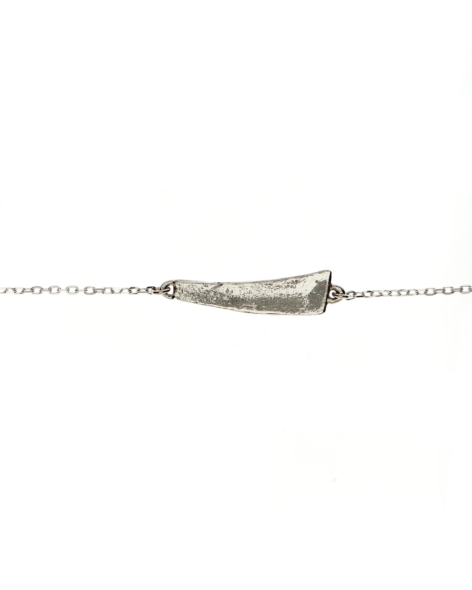 Sterling silver necklace designed in shape of sheath