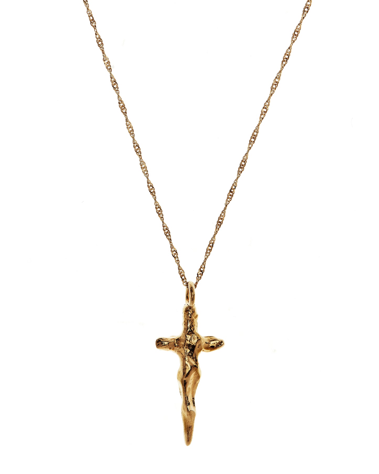 The Crucifix Necklace (twisted curb chain)