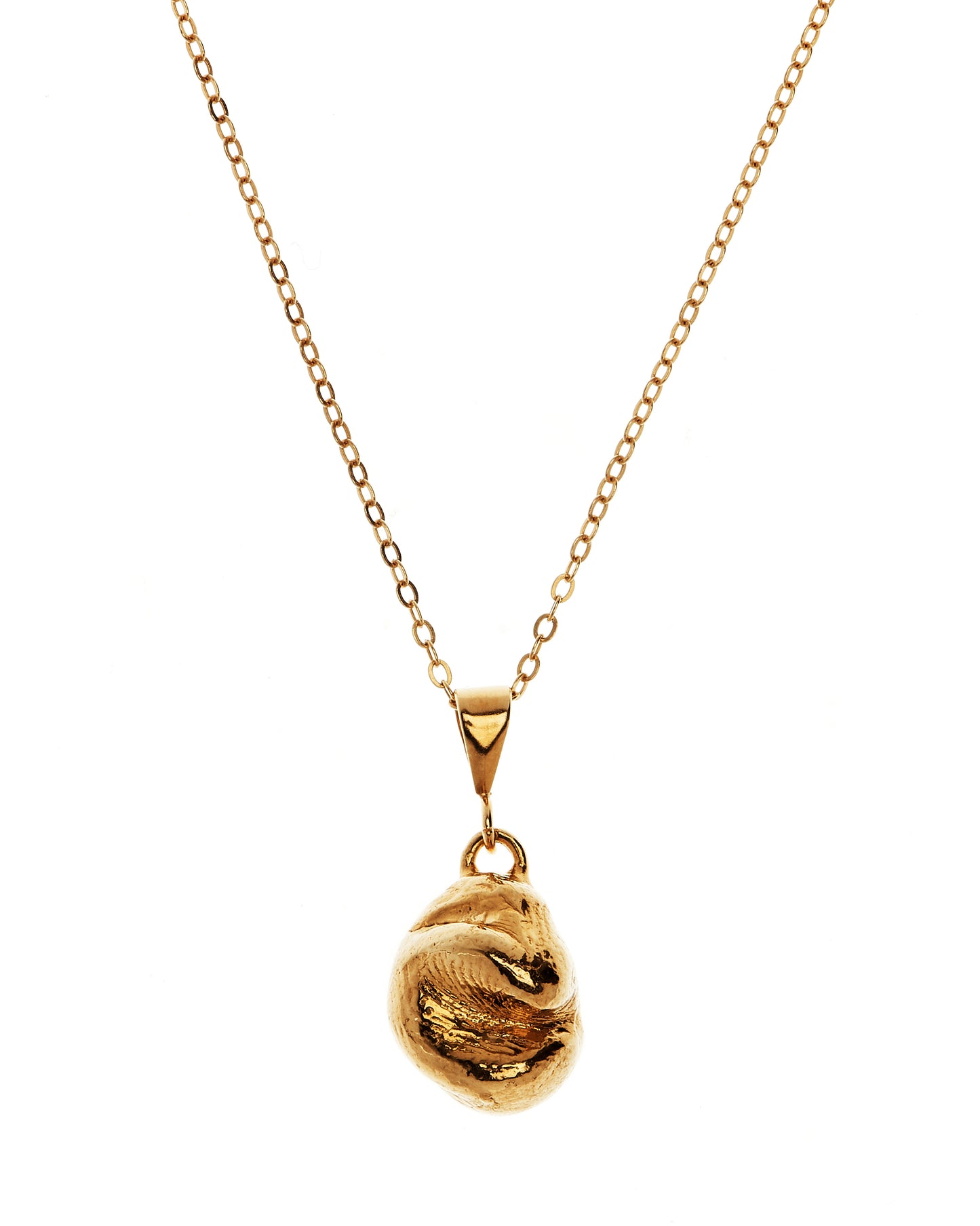 Gold vermeil trace chain with pendant