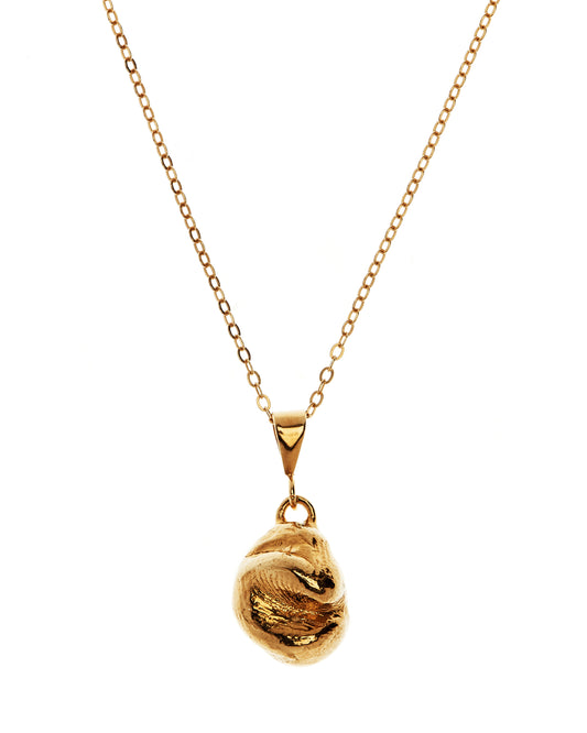 Gold vermeil trace chain with pendant