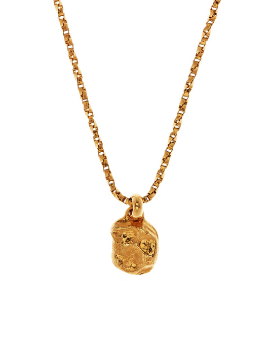 Gold vermeil pendant and chain with design of mythological Irish gods