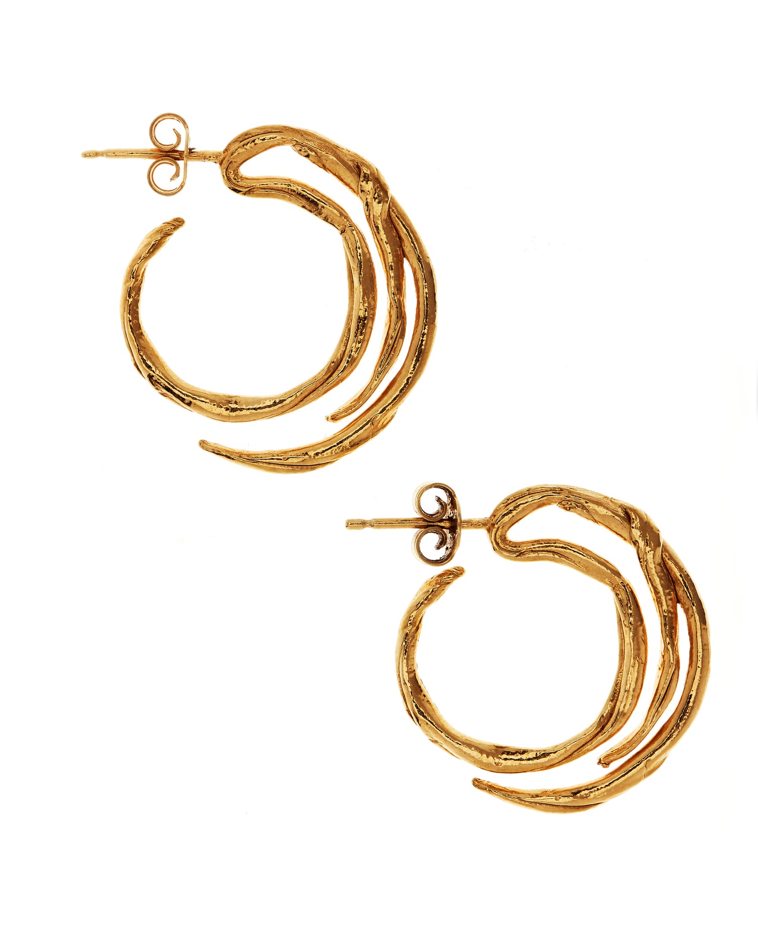 Gold vermeil hoop earrings