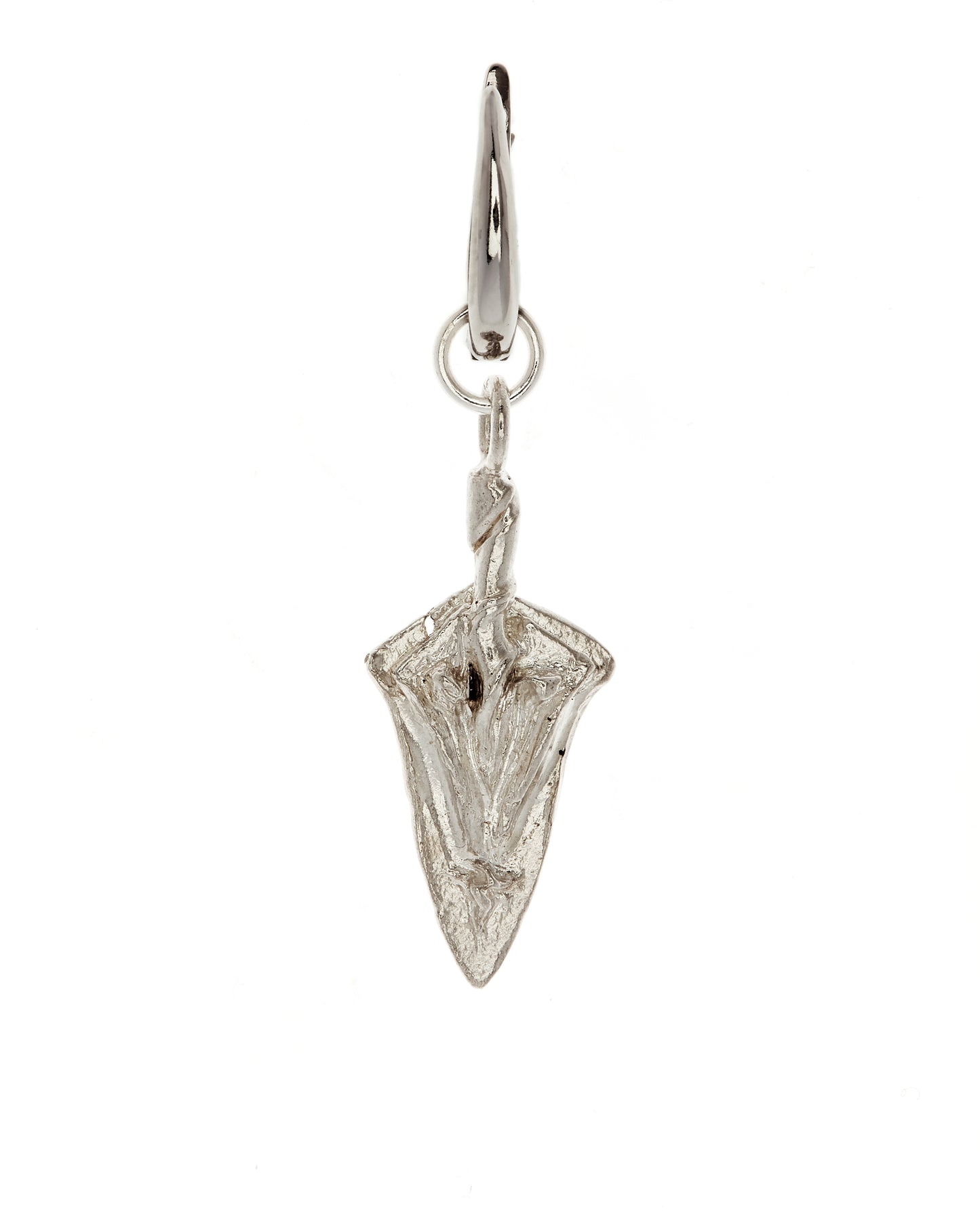 Sterling Silver Spear Shaped Earring