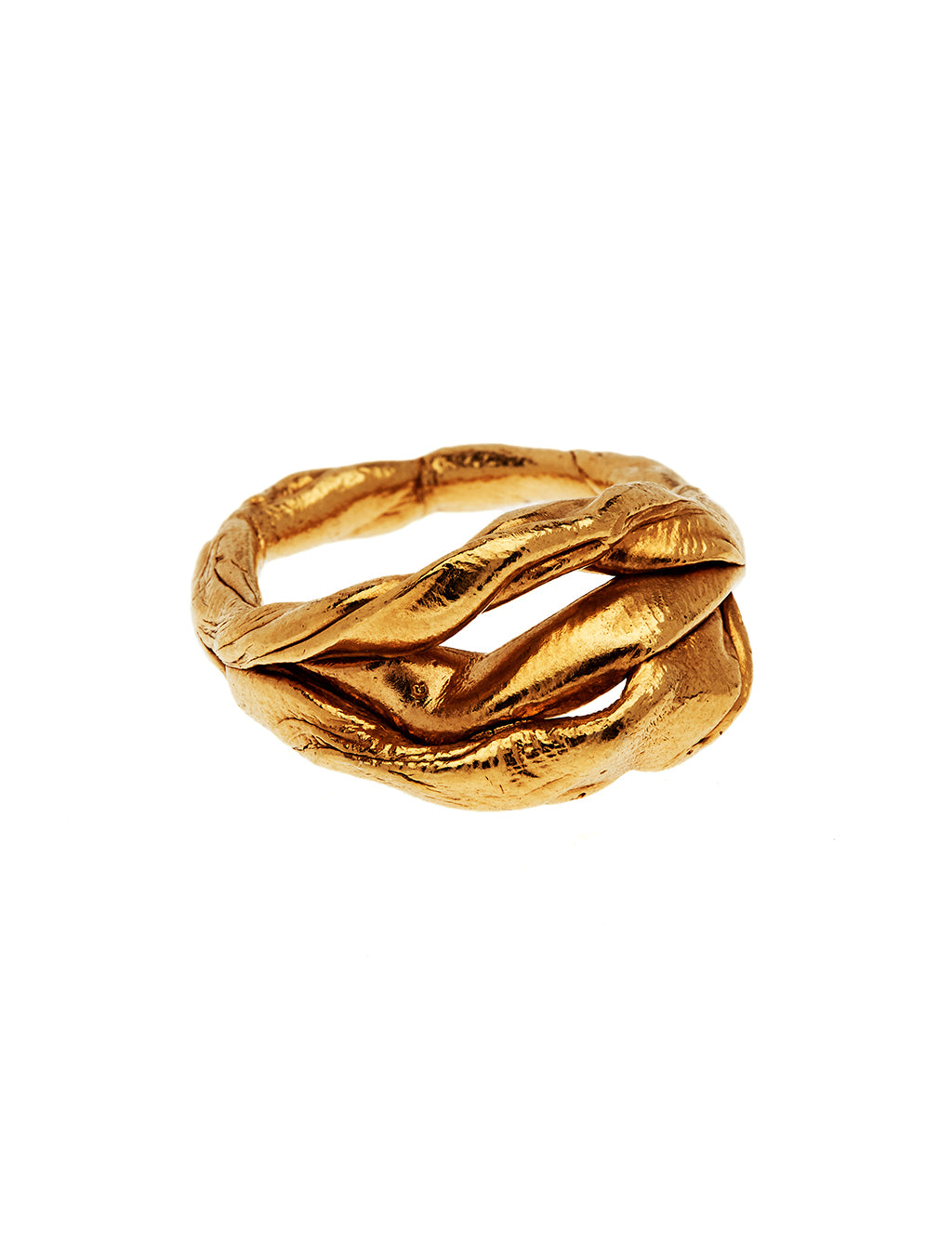 Triskelion inspired jewelry in gold vermeil
