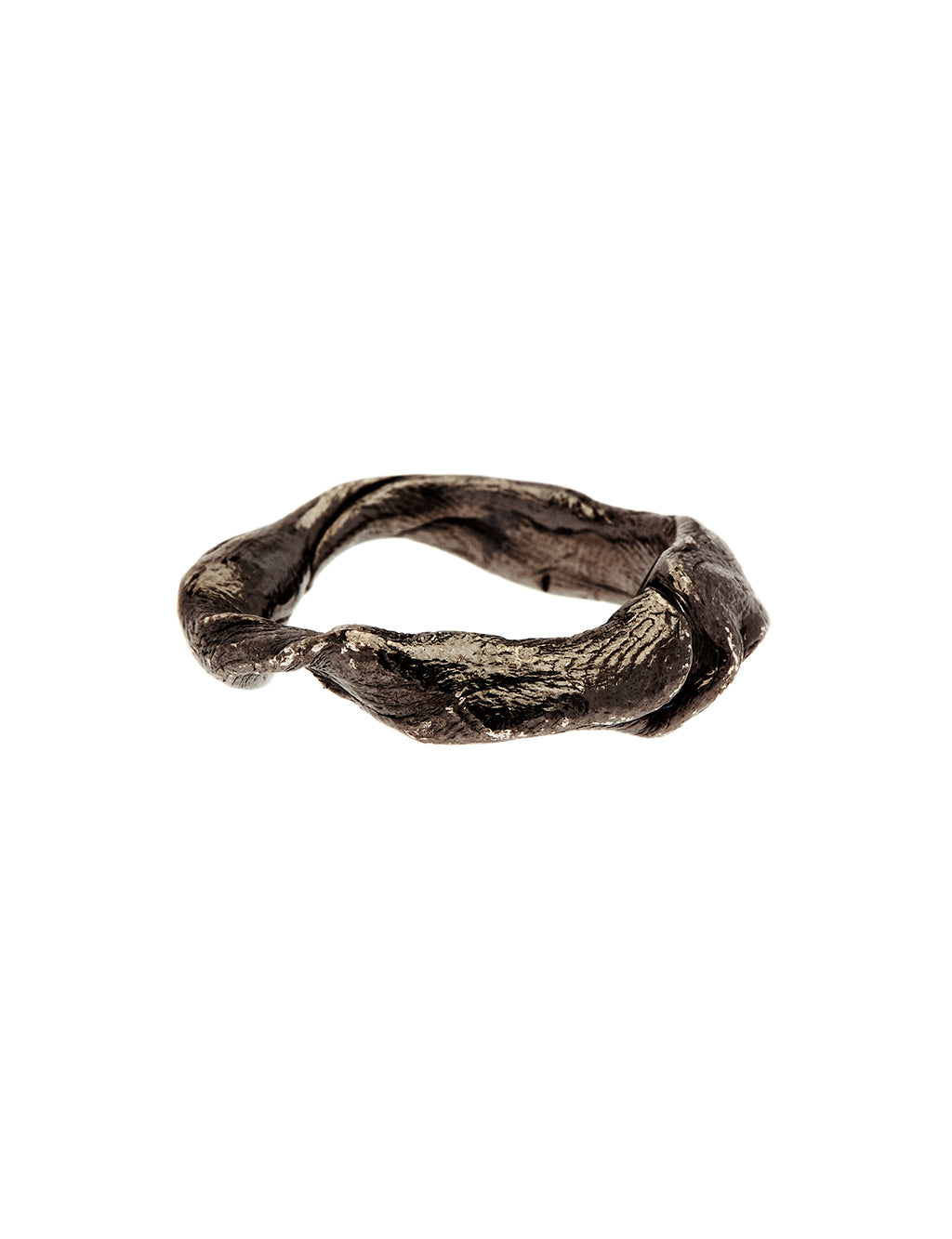 Black textured ring