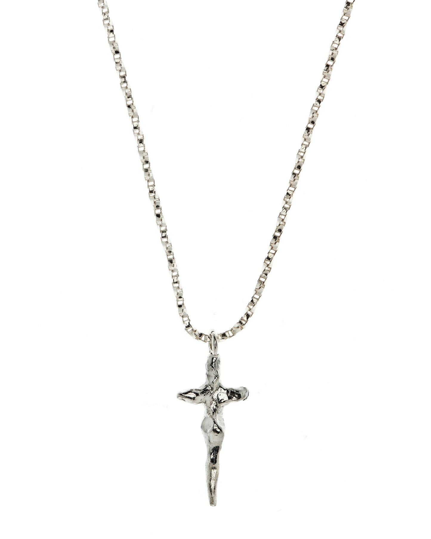 Crucifix Necklace in Sterling Silver