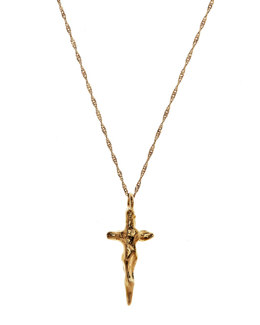 The Crucifix Necklace (twisted curb chain)