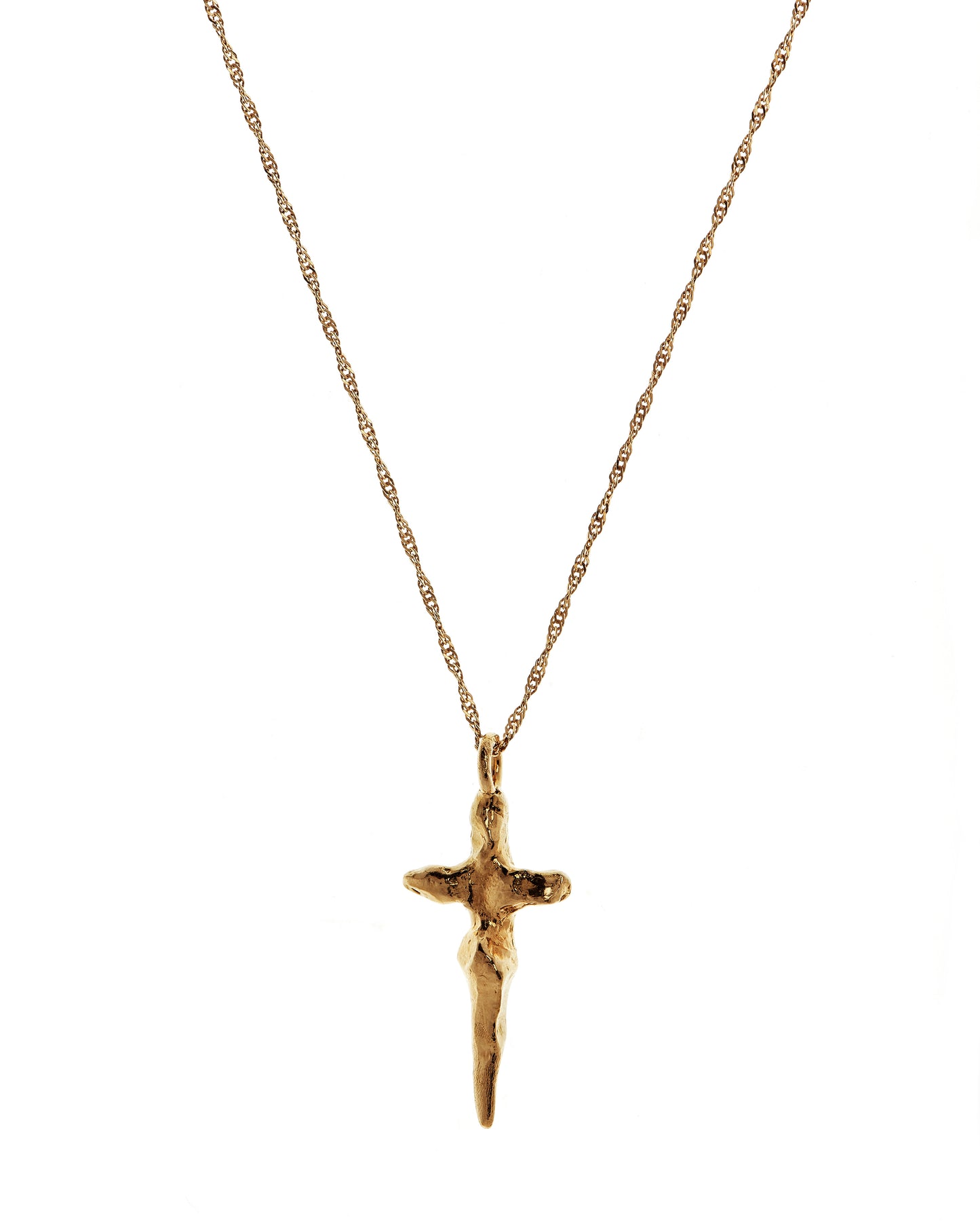 The Crucifix Necklace (twisted curb chain)