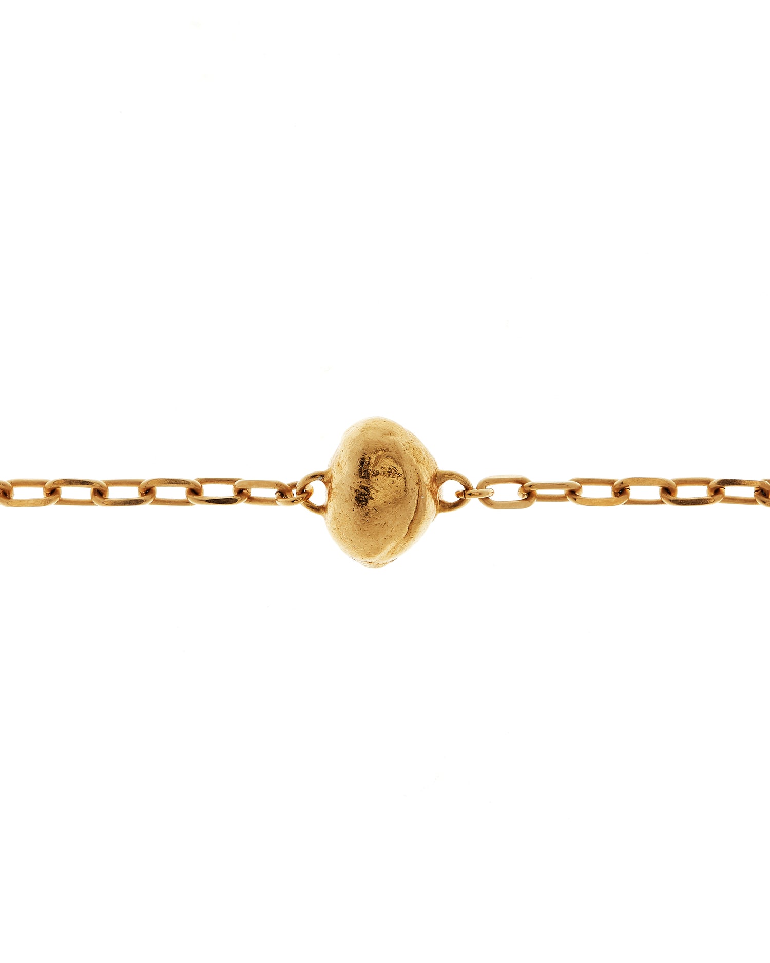 Gold vermeil egg shaped necklace