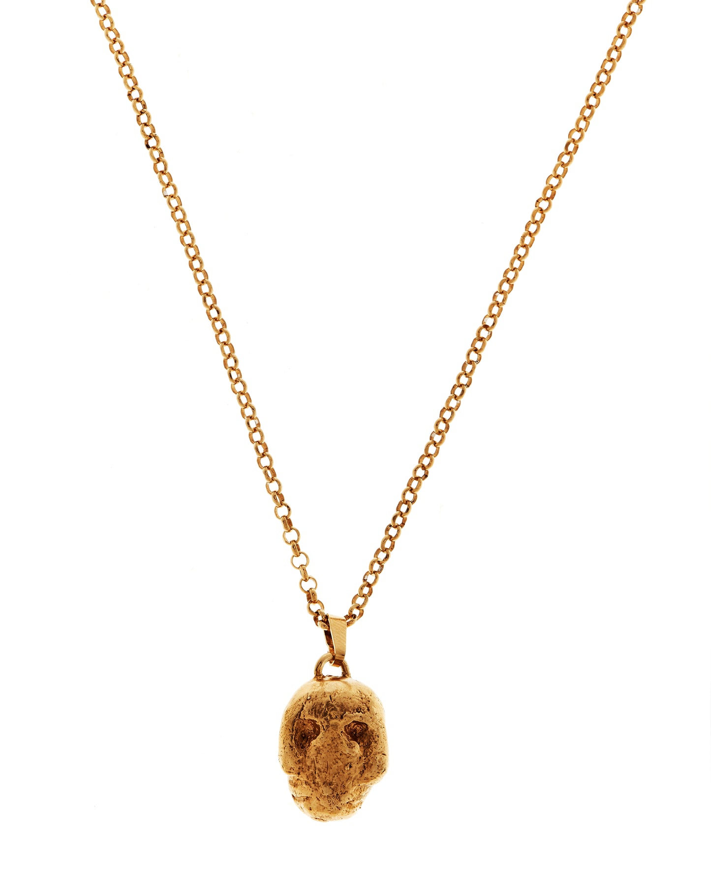 Gold vermeil pendant on a belcher chain